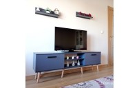 Mobilya Sepeti (Ms 90) Mdf Tv Ünitesi Dolabı,Raflı Antrasit